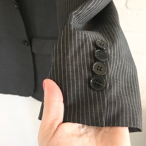 Ermenegildo Zegna x Bäumler Blazer Pinstripe Charcoal gray Silk Wool Sz 54/XL - Picture 3 of 15